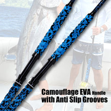 Fiblink Saltwater Offshore Trolling Rod Big Game Rod Conventional Boat Fishing Pole Deep Drop Sea Roller Rod (5’6”, 6’)