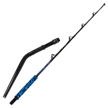 Fiblink Saltwater Offshore Trolling Rod Big Game Rod Conventional Boat Fishing Pole Deep Drop Sea Roller Rod (5’6”, 6’)