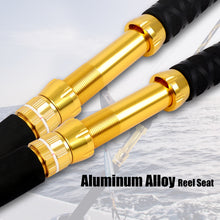 Fiblink 1-Piece Saltwater Offshore Trolling Rod Big Game Rod Conventional Boat Fishing Pole (5’6”, 6’, 6’6”)