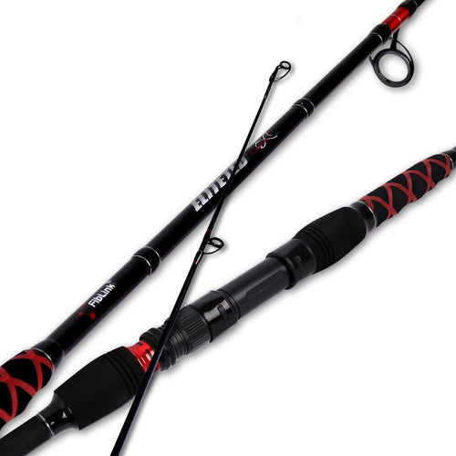 Fiblink Surf Spinning Fishing Rod 2-Piece/3-Piece Carbon Fiber Travel Fishing Rod (9-Feet / 11-Feet & 12-Feet & 15-Feet)