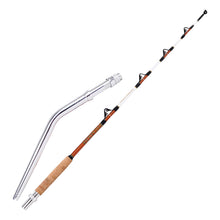 Fiblink 2-Piece Saltwater Offshore Trolling Rod Big Game Rod Conventional Boat Fishing Pole with Aluminum Alloy Handle (5’6”, 6’, 6’6”)