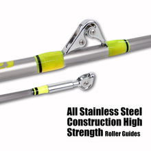 Fiblink 1-Piece/2-Piece Saltwater Offshore Trolling Rod Big Game Rod Conventional Boat Fishing Pole (6’, 6’6”)