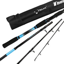 Fiblink 4-Piece 7-Feet Carbon Fiber Fishing Rod Spinning Travel Portable Rod Lightweight Sensitive Tournament Quality Fishing Pole for Fresh & Saltwater