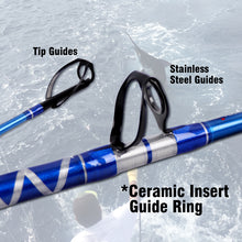 Fiblink Bent Butt Fishing Rod 2-Piece Saltwater Offshore Trolling Rod