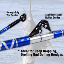 Fiblink Bent Butt Fishing Rod 2-Piece Saltwater Offshore Trolling Rod