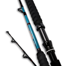 Fiblink 1-Piece Trolling Rod Saltwater Big Game Roller Rod Conventional Boat Fishing Pole