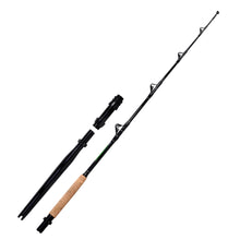 Fiblink Saltwater Offshore Fishing Rod 2 Piece Portable Deep Sea Trolling Rod Conventional Boat Fishing Pole with Cork Grip and Aluminum Butt (5'6"/6',80-120lbs/120-200lbs)