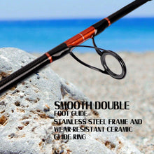 Fiblink Surf Rod Carbon Fiber Surf Fishing Rod Portabel Travel Fishing Spinning Rod 2Piece/3Piece/4Piece Surf Fishing Pole 9ft/10ft/12ft/15ft