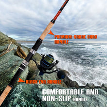 Fiblink Surf Rod Carbon Fiber Surf Fishing Rod Portabel Travel Fishing Spinning Rod 2Piece/3Piece/4Piece Surf Fishing Pole 9ft/10ft/12ft/15ft