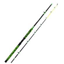 Fiblink Catfish Fishing Rods 7'6"/8'6"/10'Green Catfish Rod 1 Piece/2 Piece Portable Travel Catfishing Rod Fishing Catfish Casting/Spinning Rod with Camo Eva Handle