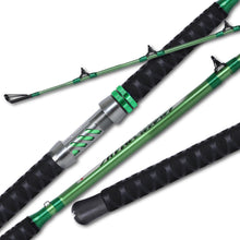 Fiblink Catfish Fishing Rod 1 Piece/2 Piece Catfishing Fishing Pole Portable Travel Heavy Cat Catfish Casting Rod (Green,7'6"/9')