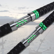 Fiblink Catfish Fishing Rod 1 Piece/2 Piece Catfishing Fishing Pole Portable Travel Heavy Cat Catfish Casting Rod (Green,7'6"/9')