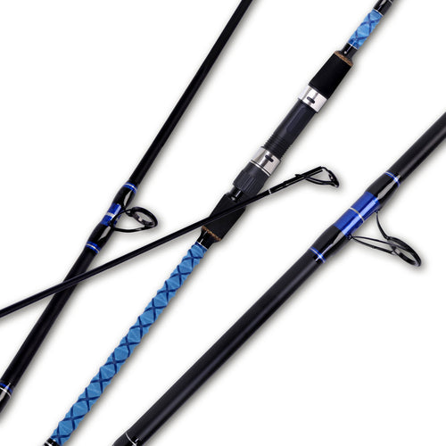 Fiblink Surf Spinning Fishing Rod Carbon Travel Surf Rod 2 Piece/3 Piece/4 Piece Spinning Fishing Rod 9'/10'/11'/12'/15'