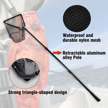 Fiblink Folding Aluminum Fishing Landing Net Fish Net with Extending Telescoping Pole Handle