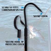 Fiblink Fishing Gaff Portable Fish Gaff with Stainless Steel Fishing Hook,Non-Slip Grip Handle and Fiberglass Shaft for Saltwater Offshore 3'/5'/6'