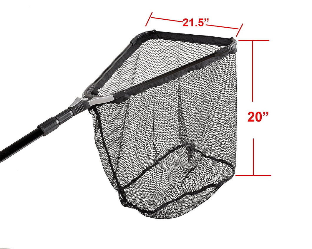 Collapsible Fishing Net Pole Triangle Folding Landing Net Aluminum Alloy