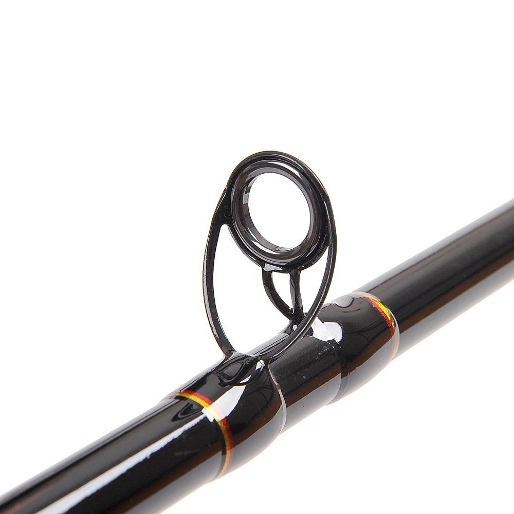 Heavy Boat Fishing Rod 3-Piece Graphite Travel Rod Portable Spin Rod (6-Feet  & 7
