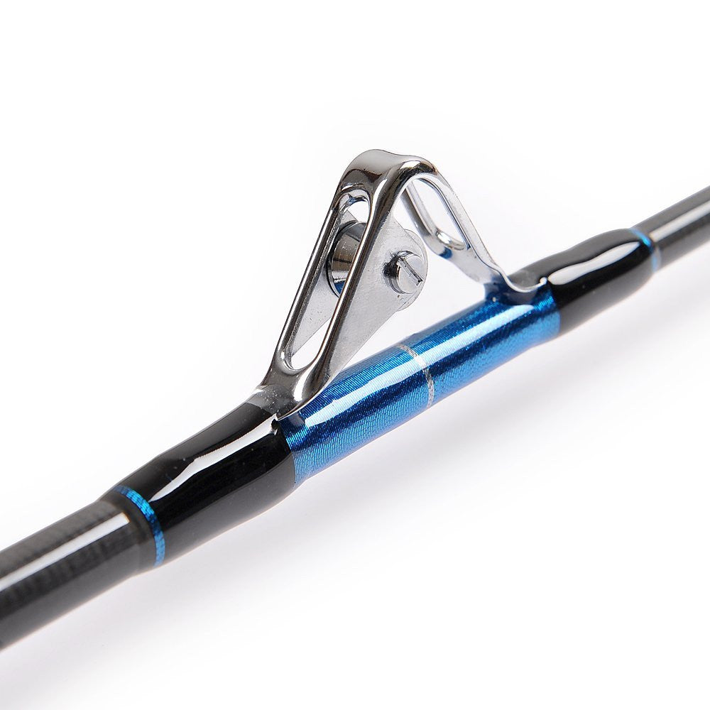 Fiblink 2-Piece Saltwater Offshore Heavy Trolling Rod Roller Rod