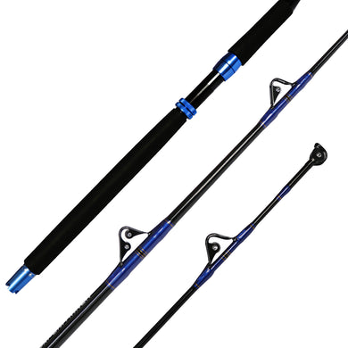 Fiblink 1-Piece Saltwater Offshore Trolling Rod Conventional Boat Rod Roller Fishing Pole(6-Feet, 30-50lb/50-80lb/80-120lb)